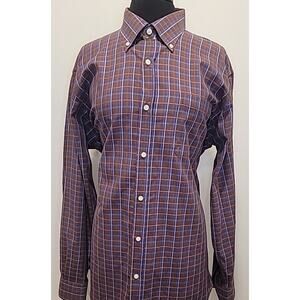 Born Børn Men’s Plaid Button Down Shirt Size Large Long Sleeve NWOT Casual